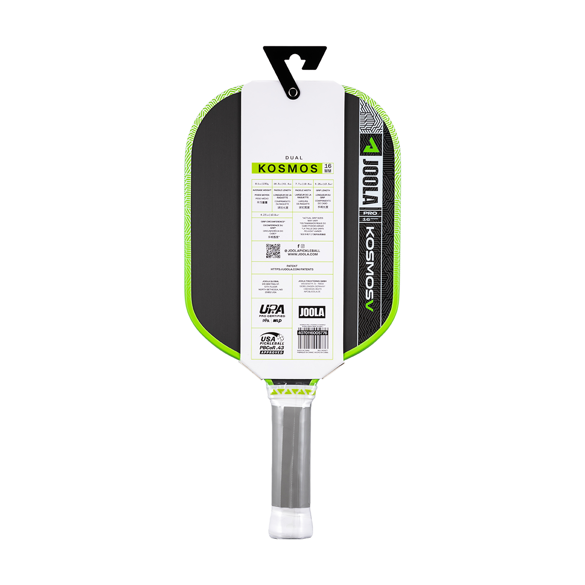 JOOLA Federico Staksrud Kosmos Pro V 16mm Pickleball Paddle
